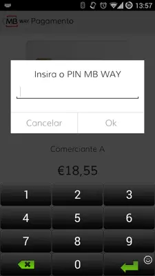 MB WAY android App screenshot 2